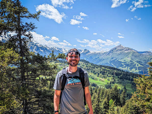 Luke in Mont Blanc